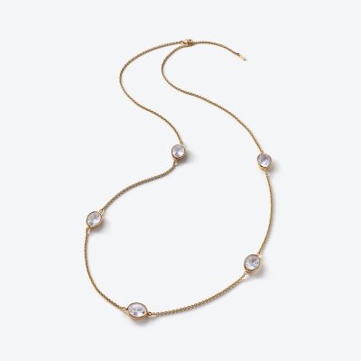 Croisé Gold Plated Long Necklace