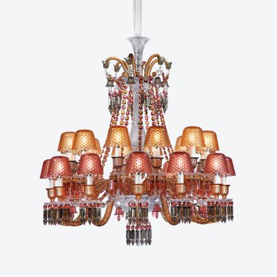 Zénith Faunacrystopolis Chandelier Pink & Champagne (24L)